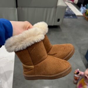 Cozy Tan Kids Boots